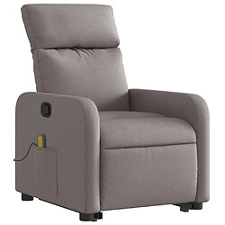 Avis Maison Chic Fauteuil Relax pour salon, Fauteuil inclinable de massage Taupe Tissu -GKD83964