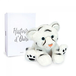 Peluche bébé tigre blanc 18 cm - Histoire d'Ours