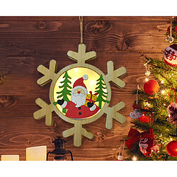 Plaque de porte de Noël en forme de flocon de neige C254 avec lumières Décoration de Noël Plaque de porte de bienvenue Panneau de décoration