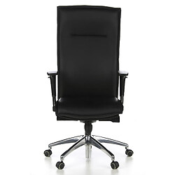 Siège de bureau / Fauteuil de direction MURANO 20, cuir noir hjh OFFICE