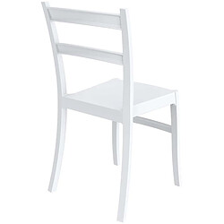 Avis Decoshop26 Chaise design simple pour intérieur ou extérieur en plastique blanc 10_0005510