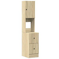 vidaXL Armoire de cuisine chêne sonoma 35x50x180 cm bois d'ingénierie