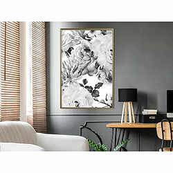 Paris Prix Affiche Murale Encadrée Black and White Nature 40 x 60 cm Or