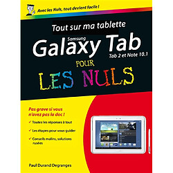 Tout sur ma tablette Samsung Galaxy Tab 2 et Note 10.1 pour les nuls - Occasion