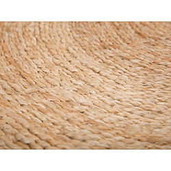 Beliani Tapis rond 140 cm en jute beige ERENCE pas cher