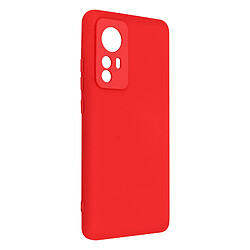 Avizar Coque Xiaomi 12 et 12X Semi-rigide Soft-touch Fine rouge