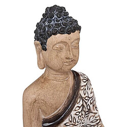 Atmosphera, Createur D'Interieur Bouddha résine assis H22,5cm Beige - ATMOSPHERA