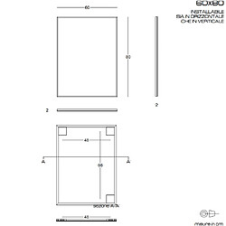 Avis Kiamami Valentina MIROIR 60X80 AVEC CADRE EN PVC ET BORD NOIR MAT