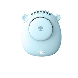 Universal Ventilateur portatif à cou Cute Bear Outdoor Travel Portable Petit ventilateur à la taille réglable Mini-ventilateur à 2 vitesses # G41 |