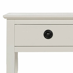 BigBuy Home Table de Nuit Blanc 40 x 30 x 61 cm pas cher