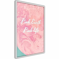 Paris Prix Affiche Murale Encadrée Pink Life 20 x 30 cm Blanc