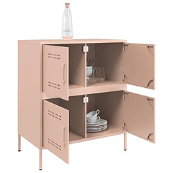 Acheter vidaXL Buffet rose 68x39x79 cm acier