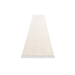 Avis Vidal Tapis de couloir en laine 396x84 beige Darya