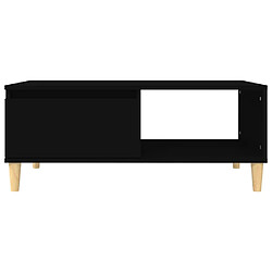 Acheter vidaXL Table basse Noir 90x50x36,5 cm Bois d'ingénierie