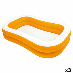 Piscine gonflable Intex Mandarin 229 x 48 x 152 cm Orange 600 L (3 Unités)