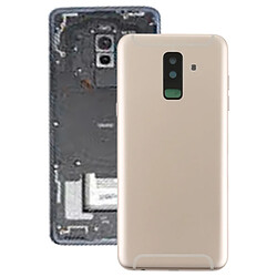 Wewoo Couverture arrière avec touches latérales et lentille de caméra pour Galaxy A6 + (2018) / A605 (Or)