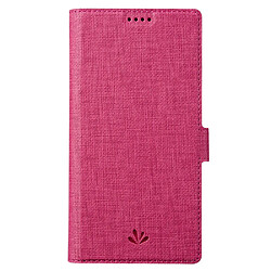 Etui en PU VILI fermoir magnétique avec support rose pour votre Samsung Galaxy S22 Plus 5G