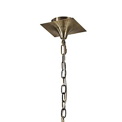 Avis Inspired Akira Pendant 2 Tier 12 Light E14, Laiton antique avec abat-jour noirs