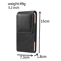 Acheter Universal Étui en cuir vertical avec boucle de ceinture pour Huawei P Smart Plus