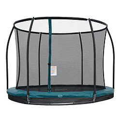 Trampoline rond avec filet - AXI Boston - Ø 305 cm en VERT | Trampoline entérré et hors sol pour enfants | Pour le jardin / l'extérieur