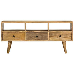 Maison Chic Meuble TV scandinave - Banc TV pour salon 110x36x50 cm Bois massif de manguier -MN53122