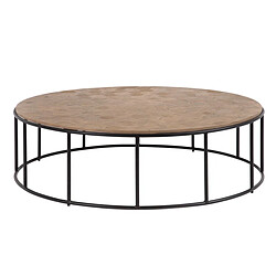 BigBuy Home Table Basse Naturel 120 x 120 x 35 cm