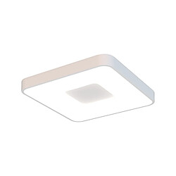 Inspired Coin Plafonnier Carré 80W LED Avec Télécommande 2700K-5000K, 3900lm, Blanc, 3 ans de Garantie