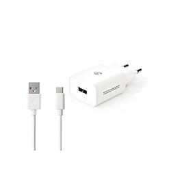 Avis NEDIS Chargeur secteur Blanc avec cable USB-C 1M