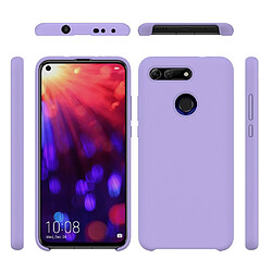 Wewoo Coque Étui de protection étanche en silicone liquide de couleur unie pour Huawei Honor View 20 violet