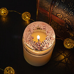 Jar Candle Topper Tea Light Burn Couvre-bougie Uniformément Parfumés Rose Gold pas cher