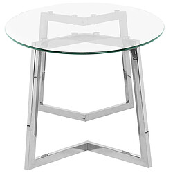 Acheter Beliani Table basse Verre Argenté FRESNO