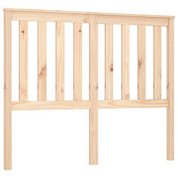 Maison Chic Tête de lit scandinave,Meuble de chambre 141x6x101 cm Bois massif de pin -MN25191