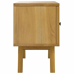 Maison Chic Meuble TV scandinave - Banc TV pour salon 110x30x50 cm Bois de teck solide -MN93948 pas cher