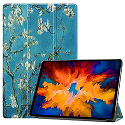 Etui en PU impression de motifs avec support tri-pliure ciel étoilé pour votre Lenovo Tab P11 Pro TB-J706F