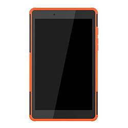 Acheter Coque en TPU modèle de pneu hybride avec béquille orange pour votre Samsung Galaxy Tab A 8.0 Wi-Fi (2019) SM-T290