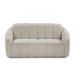 Inside 75 Canapé convertible express VIGO couchage 120cm matelas Sogno 40 17cm bouclé beige