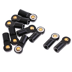 Acheter 10 pièces m3 tête de boule en métal support de rotule pour 1/10 rc voiture noir