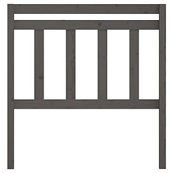 Avis Maison Chic Tête de lit scandinave pour lit adulte,Meuble de chambre Gris 81x4x100 cm Bois massif de pin -MN20759