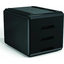 Arda Minicommode MyDesk 3 tiroirs Noir organisateur de tiroir de bureau