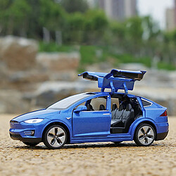 Universal 1/32 Alliage Tesla Modèle X90 Voiture jouet moulée sous pression Simulation Acoustique et Lumière Retour Voiture jouet Collection Cadeaux | Voiture jouet moulée sous pression(Bleu)