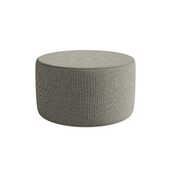 Pouf Makamii LIO bouclé - gris