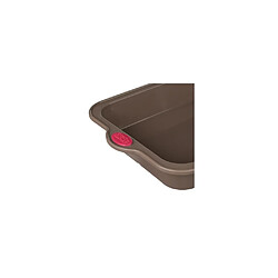 Ac-Deco Moule rectangle - 32,5 x 23 x 6,45 cm - Silicone - Marron