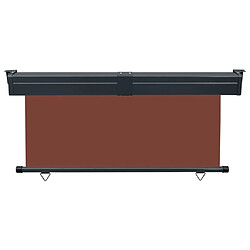 Avis vidaXL Auvent latéral de balcon 175x250 cm Marron