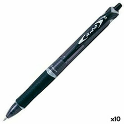 Crayon Pilot Acroball Noir Ballon 0,4 mm 10 Unités