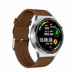 Avis Sk11 Plus Montre Intelligente Bluetooth Appel Surveillance De L'Oxygène Sanguin Podomètre Md3Max Coque Noire Cuir Noir