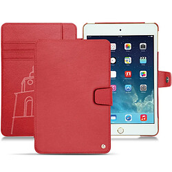 Housse cuir Apple iPad mini 5 - Rabat portefeuille - Rouge troupelenc ( Pantone #AB191A ) - NOREVE