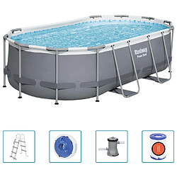 Bestway Piscine hors sol Power Steel ovale 427x250x100 cm