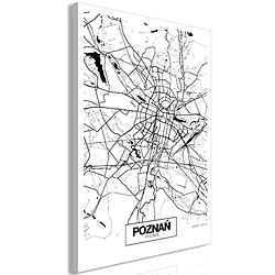 Artgeist Tableau - City Plan: Poznan (1 Part) Vertical [20x30]