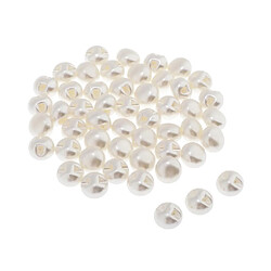 Avis Boutons Blanc Perle Boutons en Plastique DIY