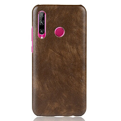 Wewoo Coque PC antichoc Litchi Texture PC + PU pour Huawei Honor 10i / 20i marron